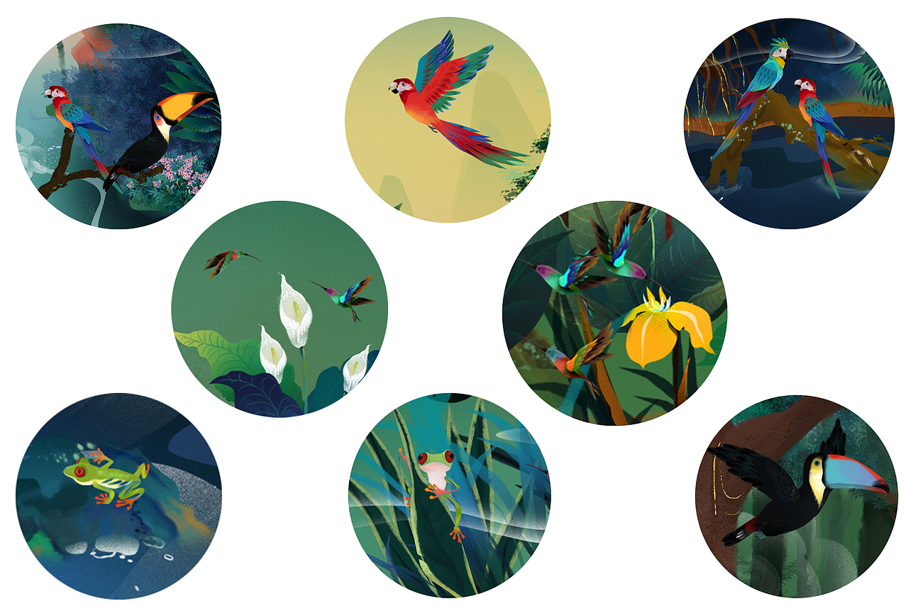 北京世园公园植物馆的画们（鸿篇巨制）