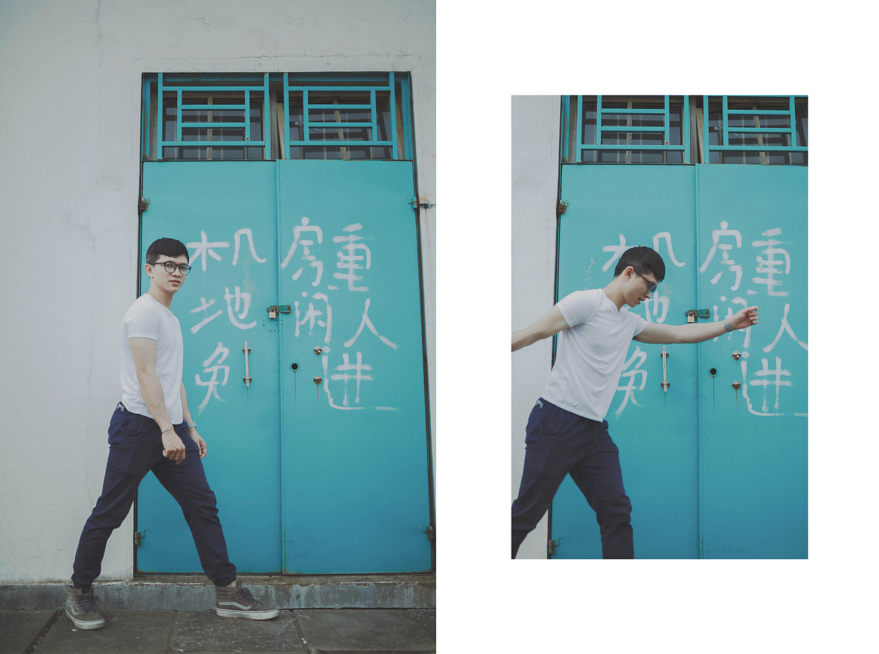 老楼天台的阴郁下午