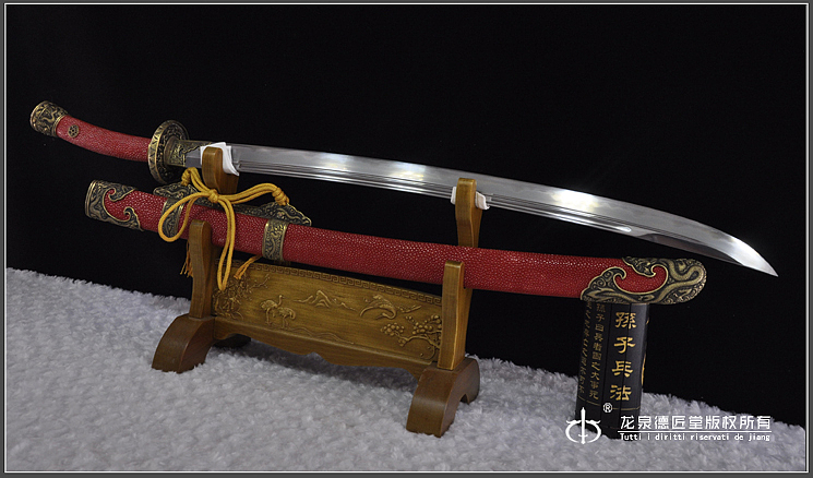 德匠堂宝剑龙泉刀剑御龙清刀精炼钢夹钢dj3031