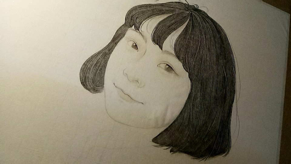 工笔人物·小月亮