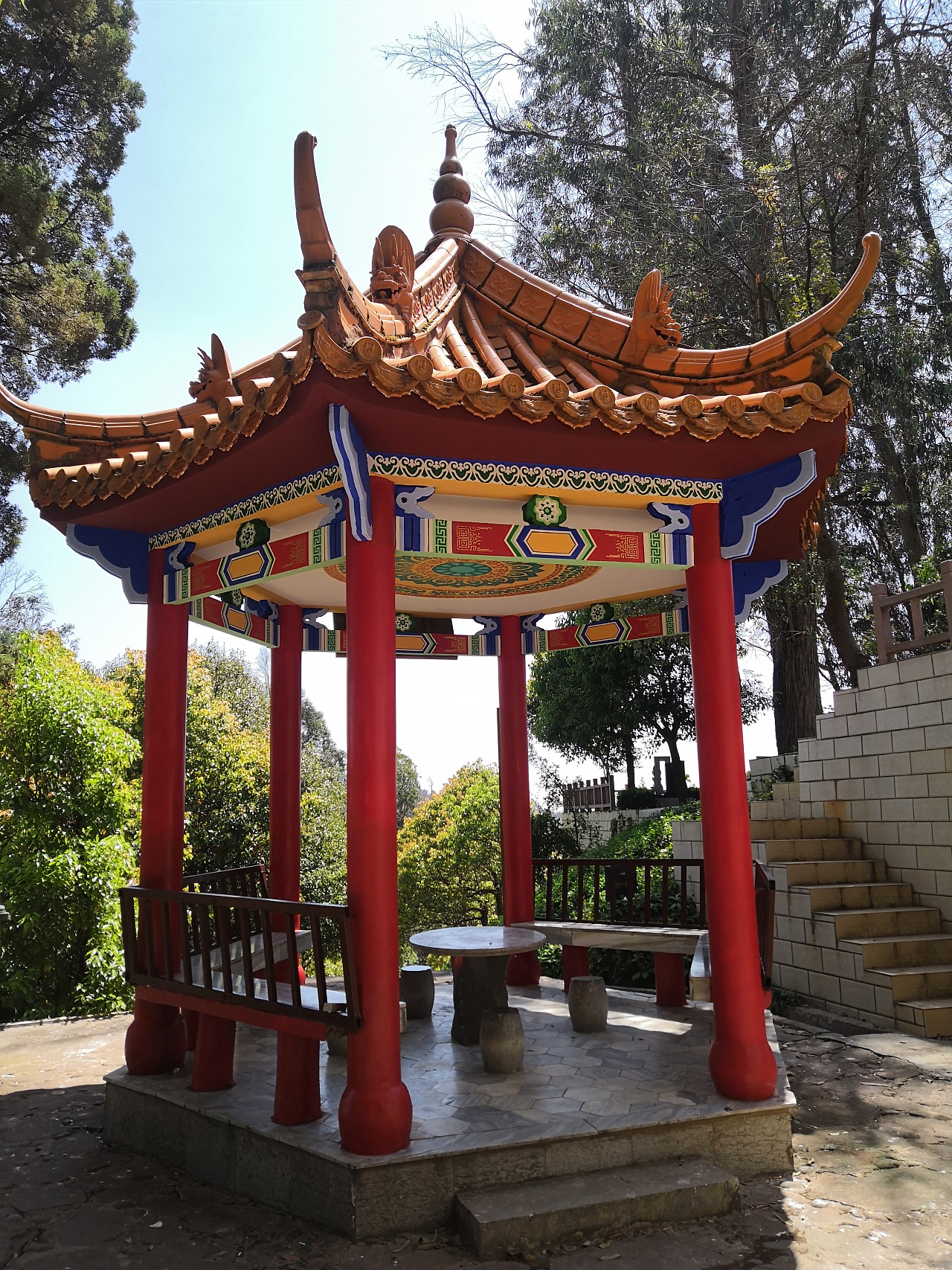 昆明金宝山古建亭子彩绘☆锦泰彩绘☆云南古建彩绘