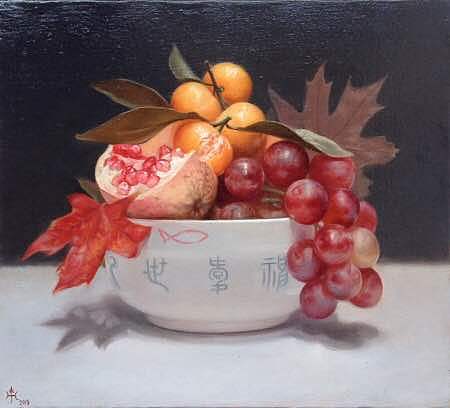 董航静物油画作品欣赏