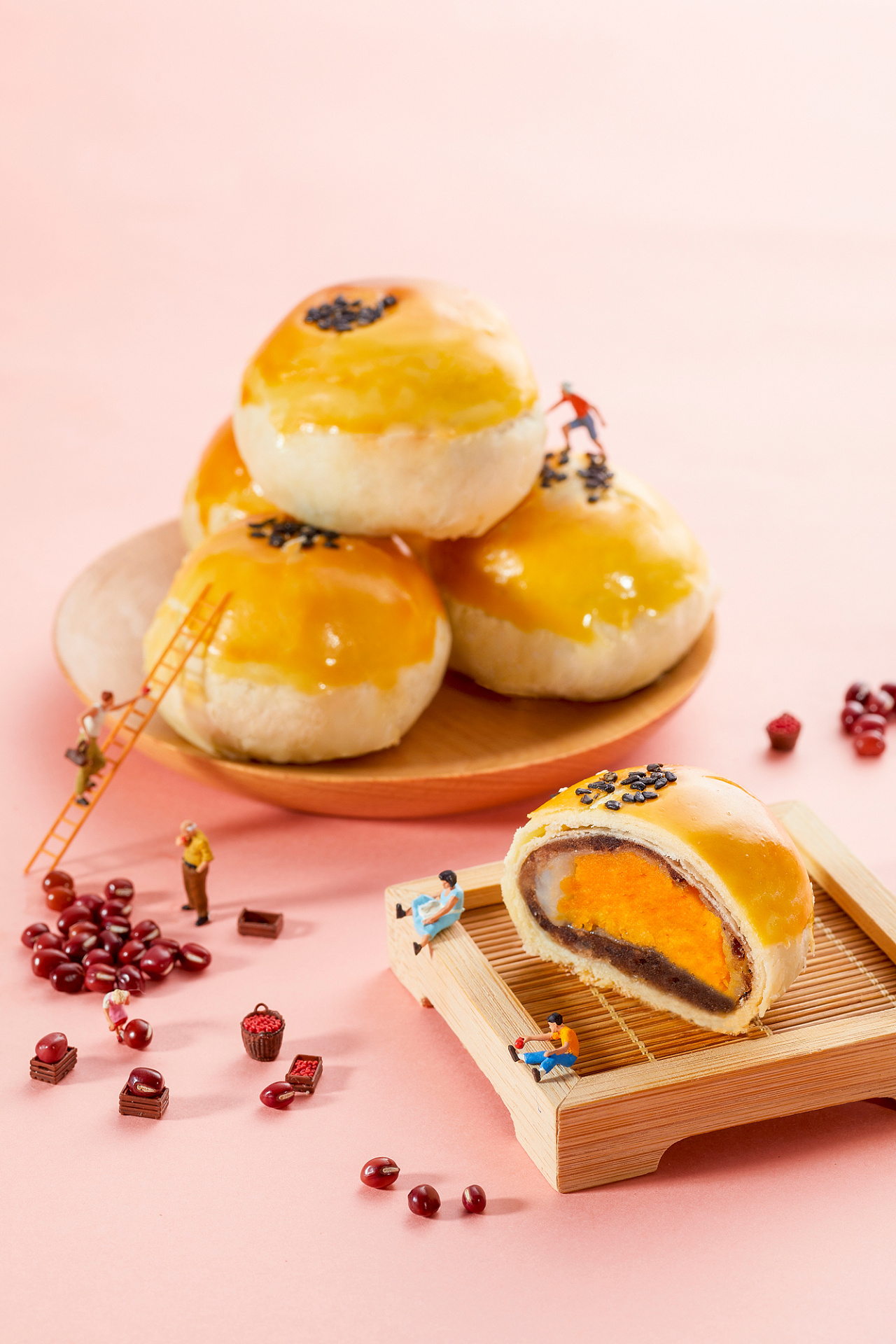 蛋黄酥/美食摄影