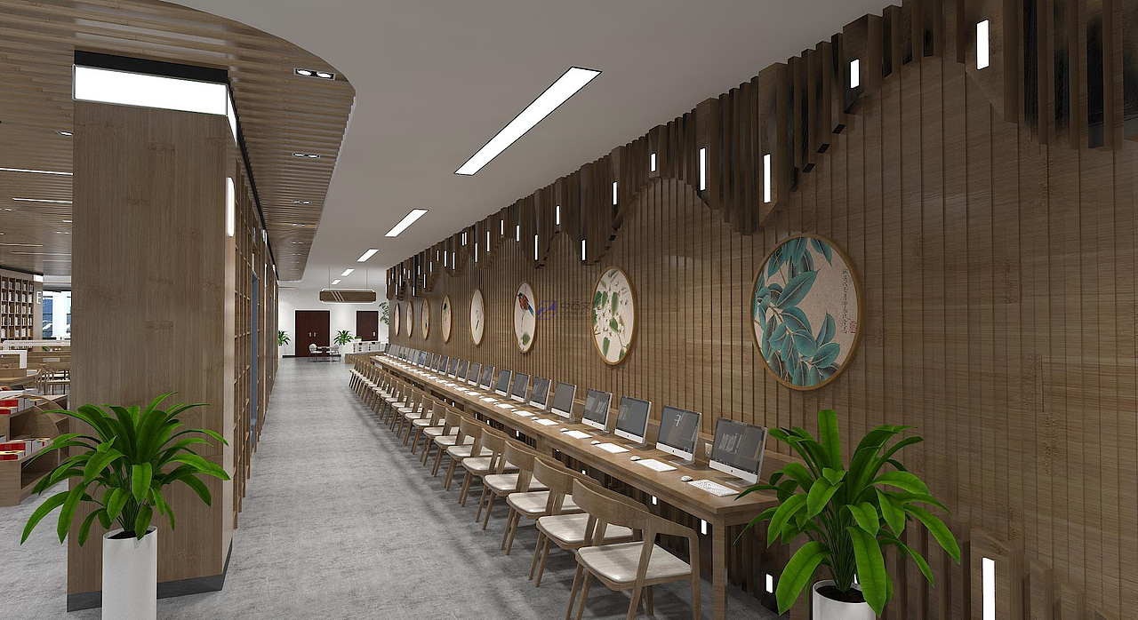 图书馆，图书馆设计，学校图书馆，空间设计，展厅设计