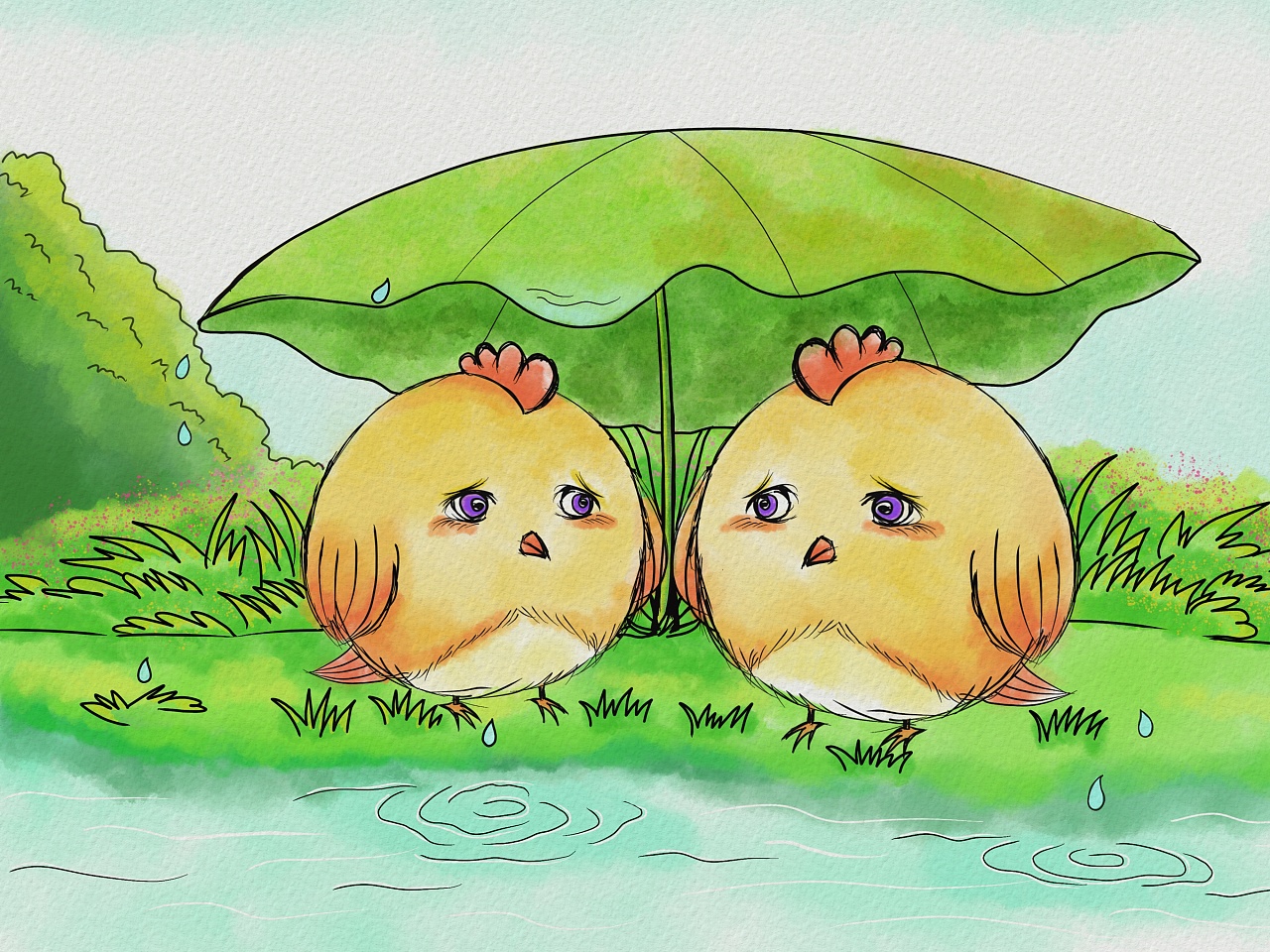 小鸡胖胖|插画|绘本|姚咝咪哒 - 原创作品 - 站酷 (zcool)