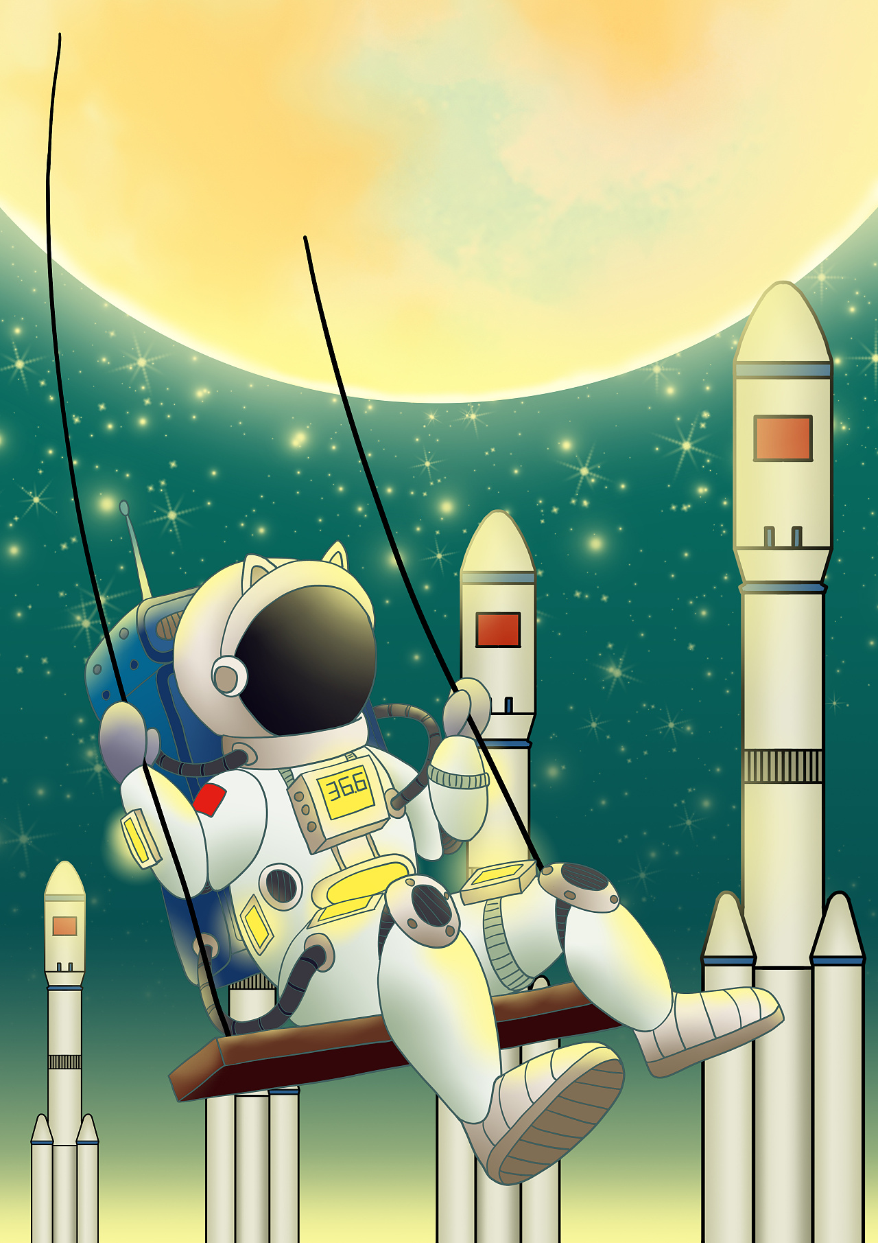 宇航员探索宇宙