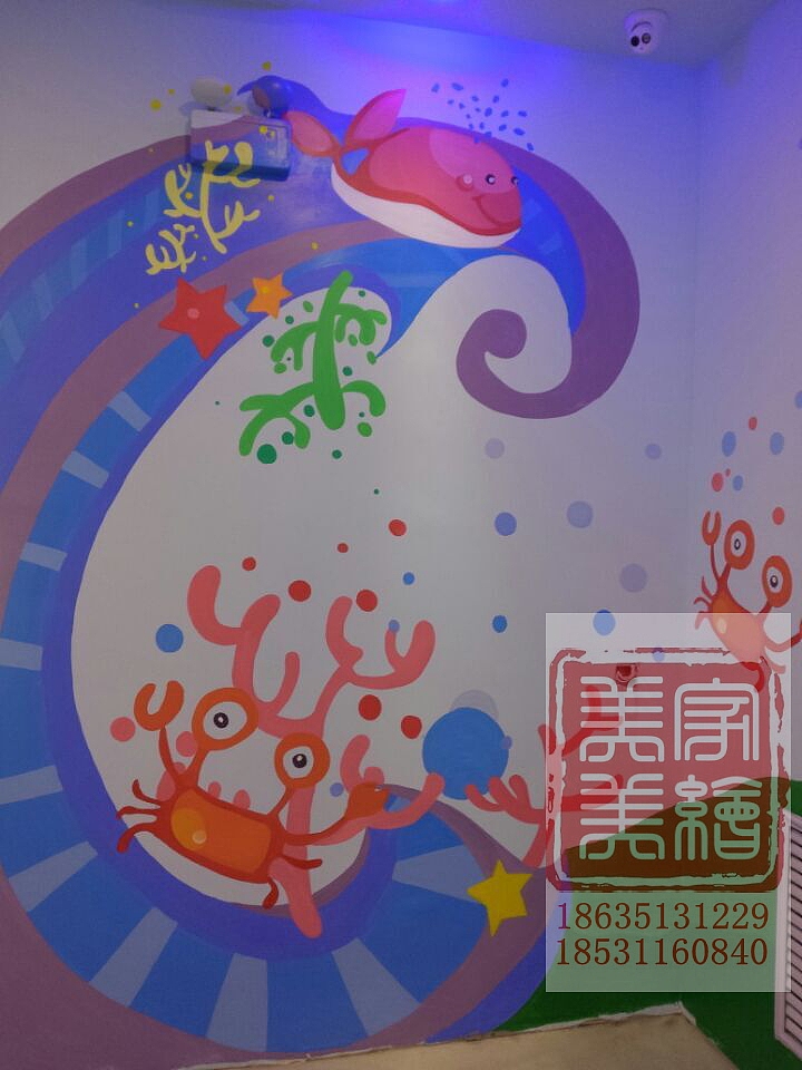 太原幼儿园墙体彩绘墙绘手绘作品欣赏（图ZNDUxNjcxNzI=） - 其他平面 - 站酷设计师太原墙绘太原手绘原创素材 - 站酷ZCOOL