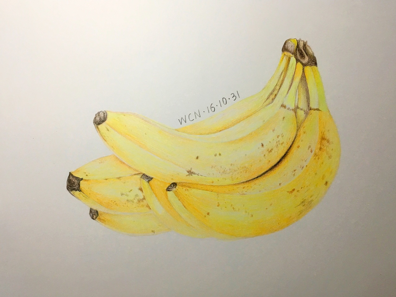 水果一幅,彩铅练习