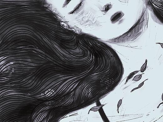 風(fēng)止 | 一首小小詩（個人主頁-ZNTM3Nzg3NzY=） - 藝術(shù)插畫 - 站酷設(shè)計師ELFELAB原創(chuàng)素材 - 站酷ZCOOL