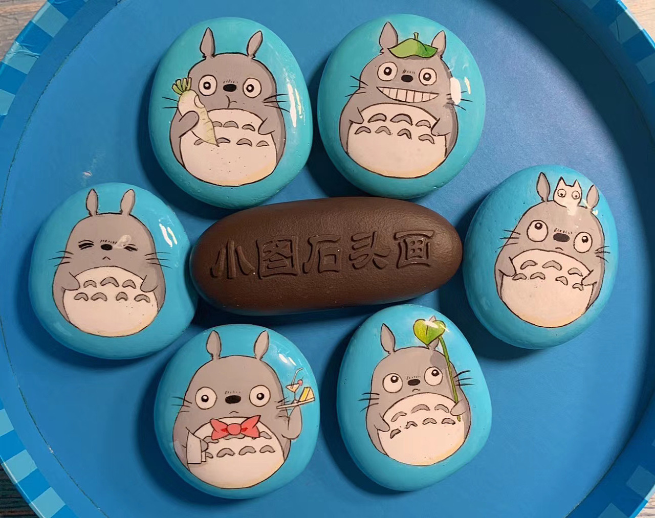 玩小石头是要上瘾的|手工艺|其他手工艺|涂小图石头画 - 原创作品