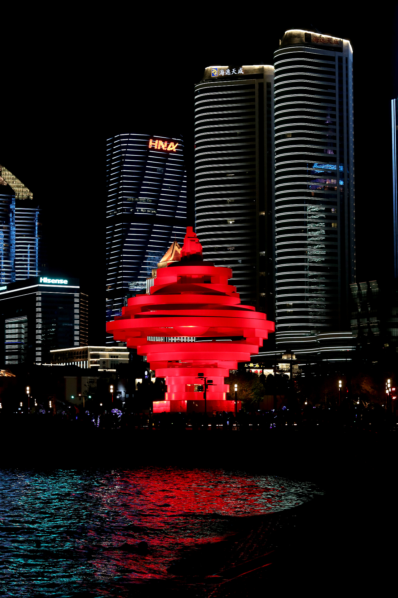 美丽的青岛五四广场夜景！（图ZMTI5Mzk5MjIw） - 风光摄影 - 站酷设计师十一设计原创素材 - 站酷ZCOOL