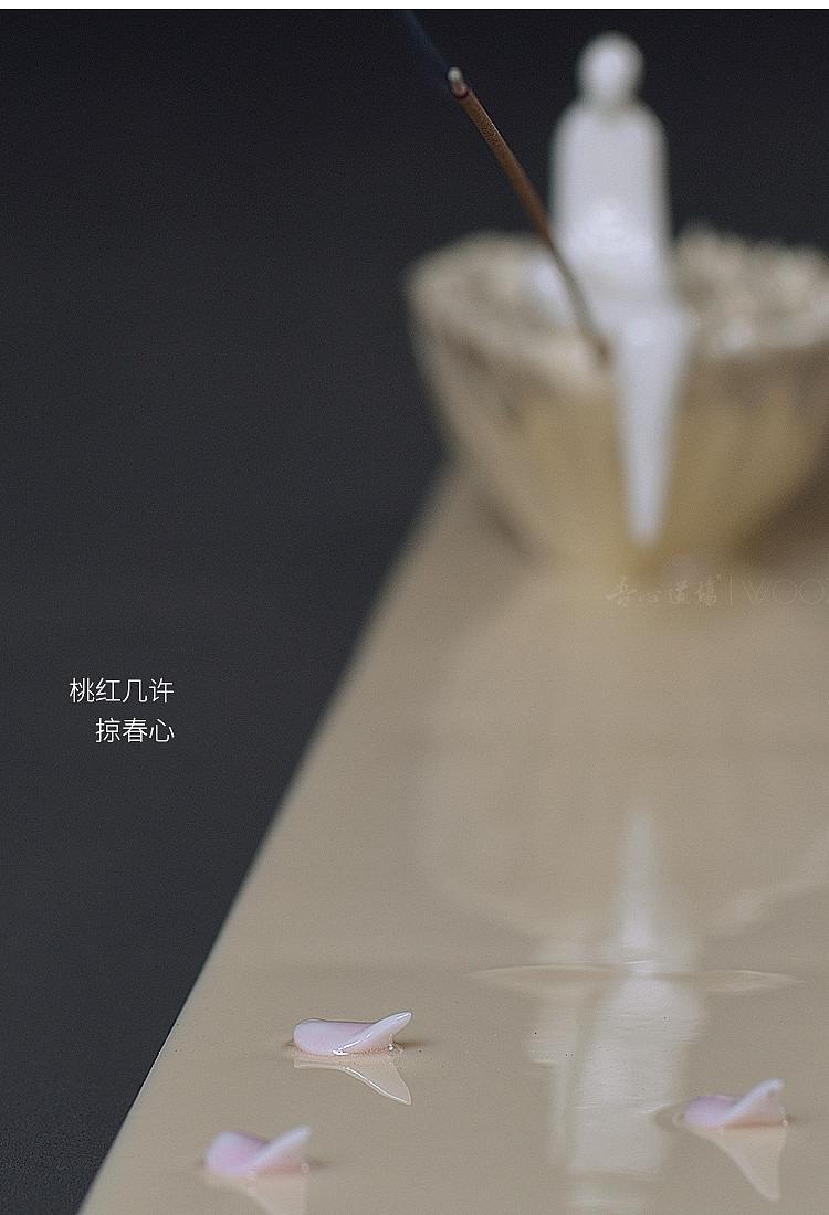 【吾心道场】 吾心禅境系列之平湖 线香插 陶瓷艺术香道空间摆件