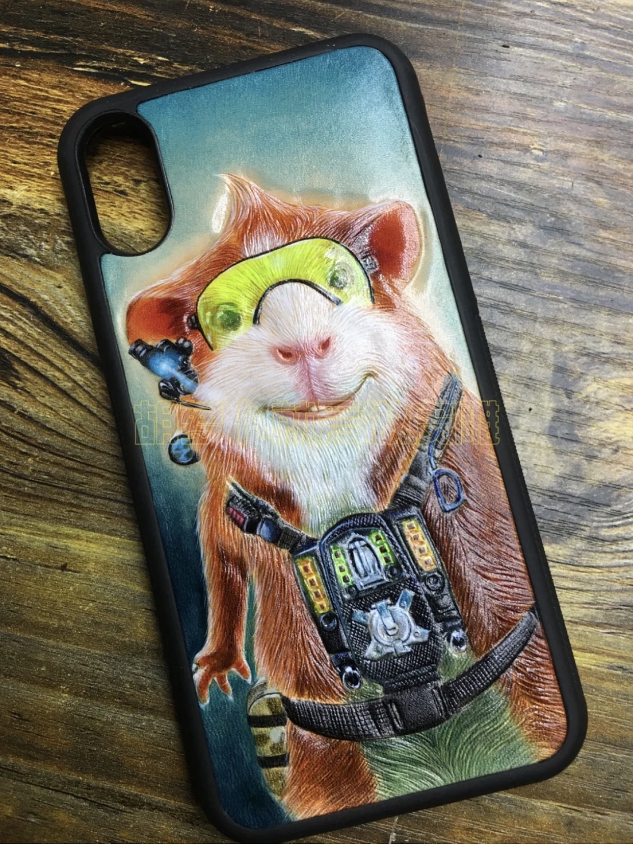 豚鼠特工队皮雕手机壳（图ZMjc4NDg4OTEy） - 其他手工艺 - 站酷设计师胡萝卜会皮雕原创素材 - 站酷ZCOOL