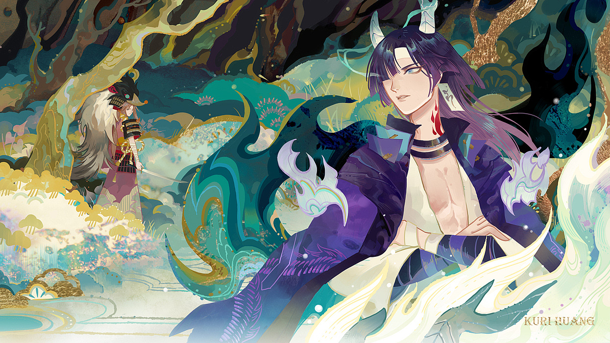 阴阳师合集II（图ZMTc4NjM3Mjg0） - 商业插画 - 站酷设计师Kuri久里原创素材 - 站酷ZCOOL