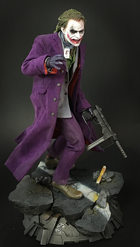 SIDESHOW 1/4 黑暗骑士 小丑 雕像 替换笑脸头雕(磁石吸附,直接安装SS小丑雕像)