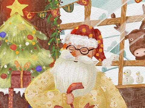 圣诞节插画