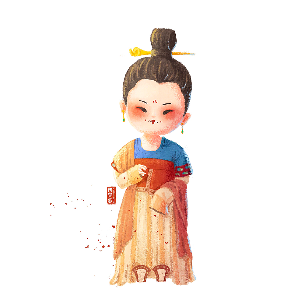 一组国风小人物（14p）（图ZMjU1NDc2MDAw） - 创作习作 - 站酷设计师阿容容原创素材 - 站酷ZCOOL