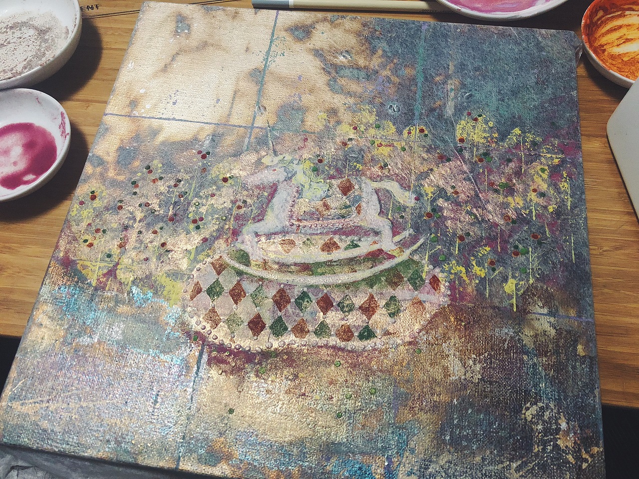 (日本画)废弃游乐园系列~