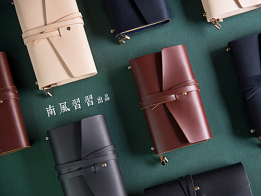 真皮绑带旅行手账 产品摄影