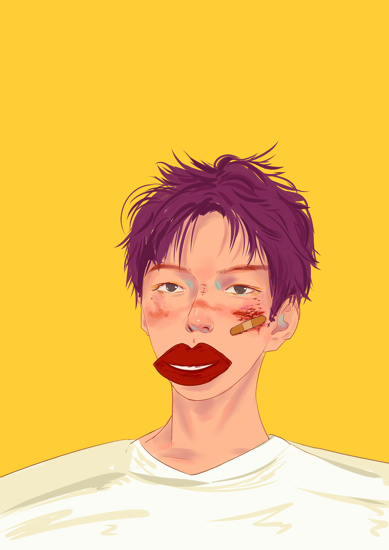 三原色（图ZMjIwMjY0MDIw） - 新锐潮流插画 - 站酷设计师7点儿鱼原创素材 - 站酷ZCOOL