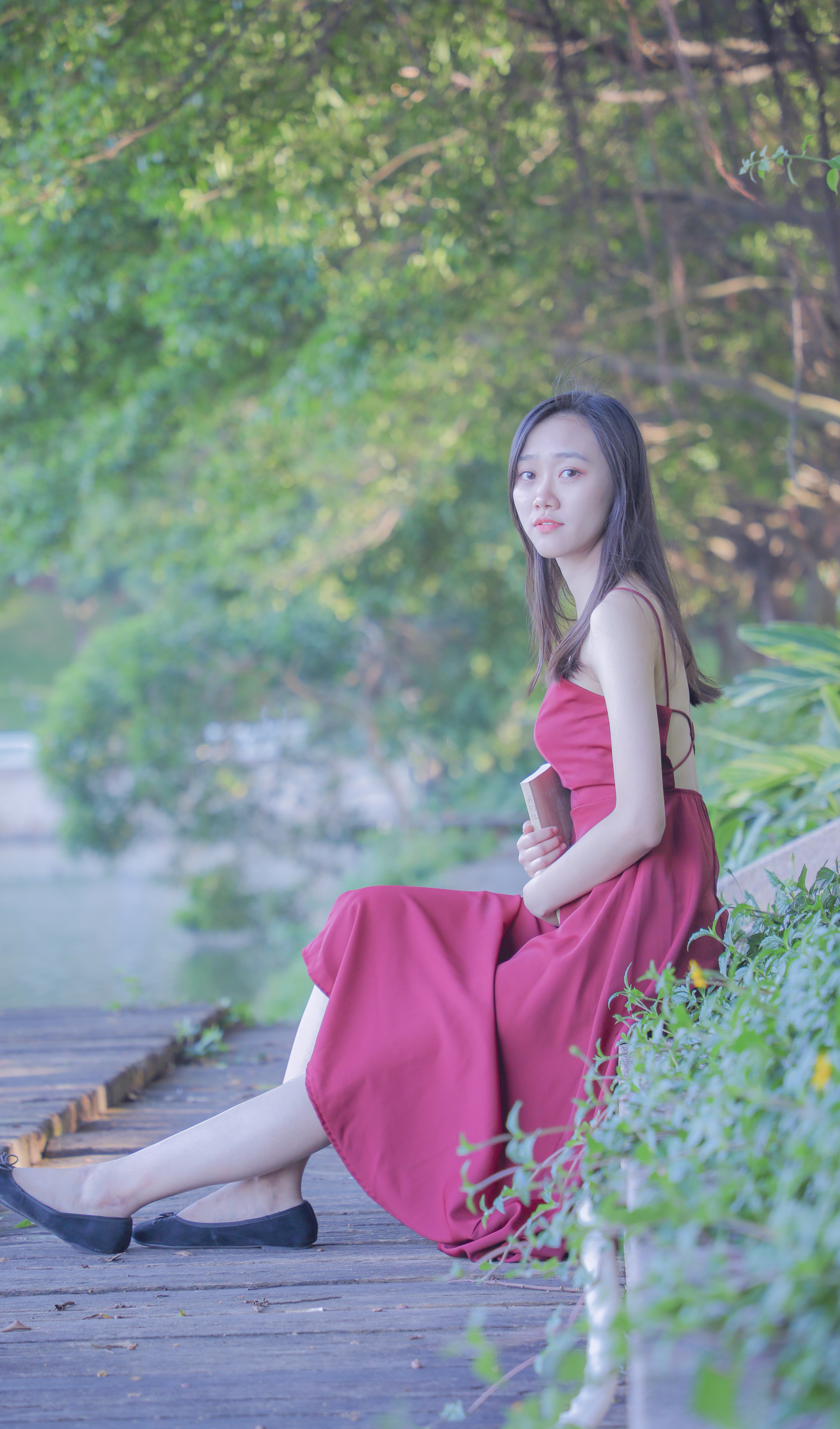 白云湖公园人像,第一次人像写生-模特关关