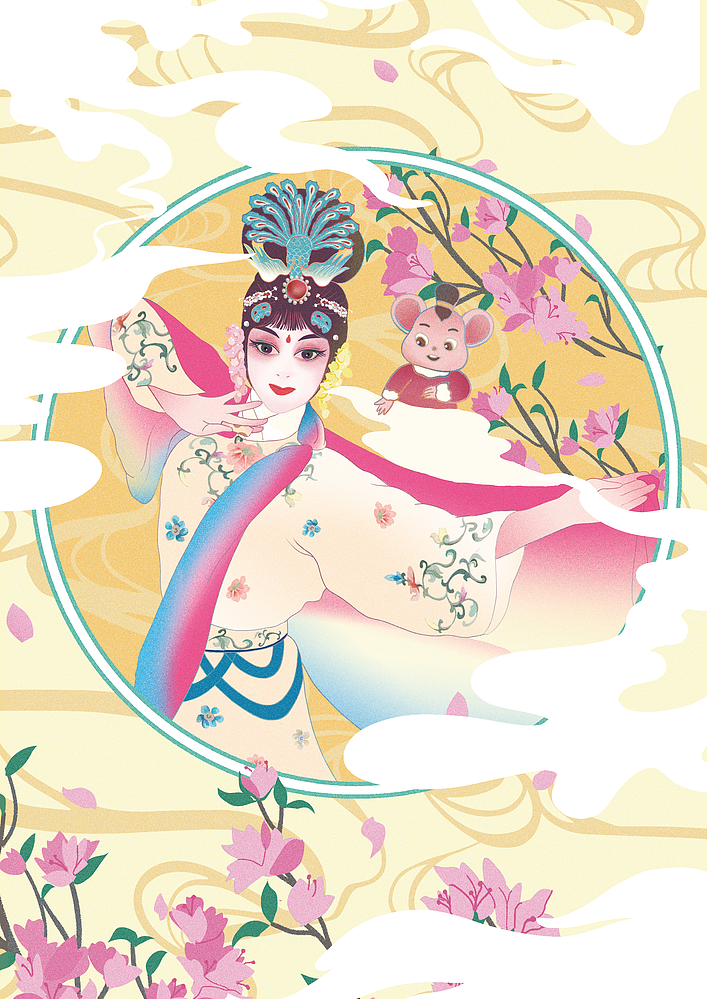 京剧人物（图ZMjM1MzgwMjUy） - 商业插画 - 站酷设计师银栗子原创素材 - 站酷ZCOOL