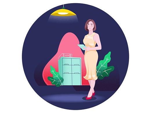 人物场景插画
