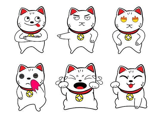 招财猫表情包（个人主页-ZMjk5MjY4NDg=） - 其他 - 站酷设计师野桑林原创素材 - 站酷ZCOOL