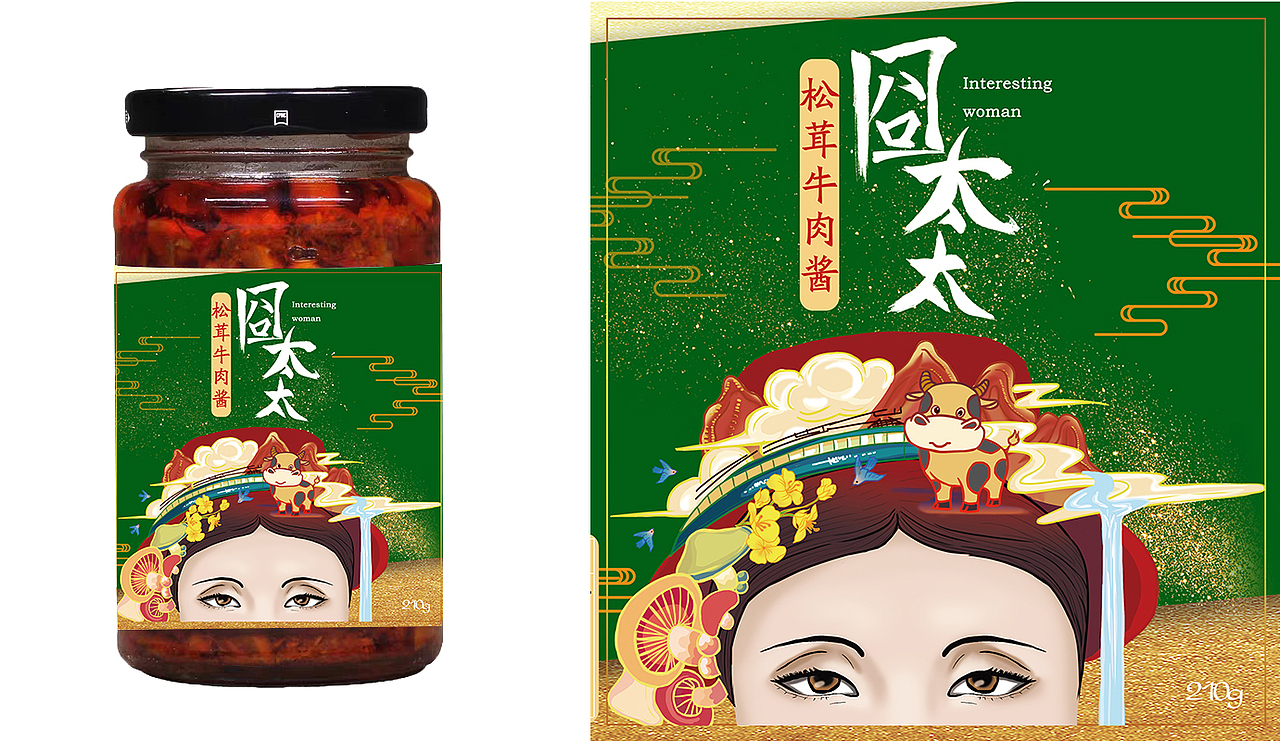 囧太太插画包装设计