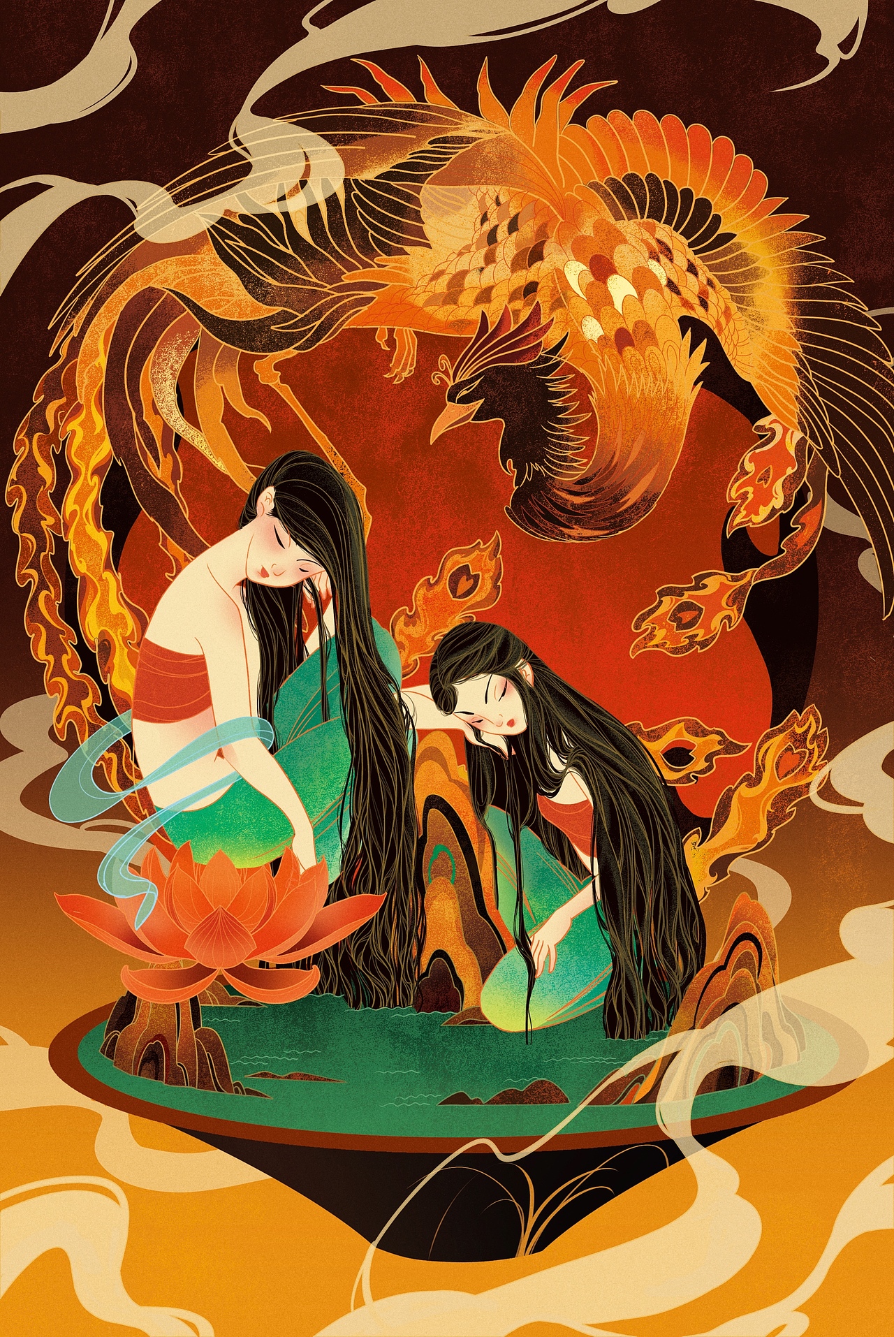 双子系列 原创商业插画（图ZMjM1MDAzNjk2） - 商业插画 - 站酷设计师圆仔901023原创素材 - 站酷ZCOOL