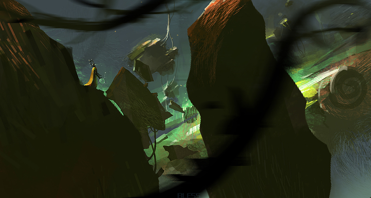 场景涂鸦（图ZMzQ0NTA2ODg=） - 概念设定 - 站酷设计师BLESS_原创素材 - 站酷ZCOOL