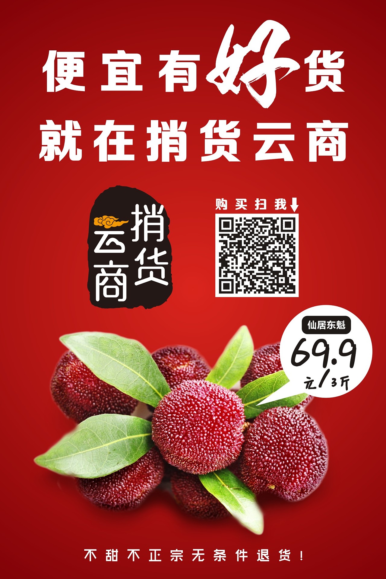 东魁杨梅手机海报