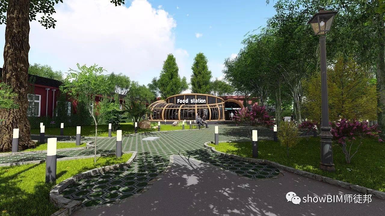 美食驿站建筑设计（图ZOTQ0NjI2NjA=） - 建筑设计 - 站酷设计师0大o大0原创素材 - 站酷ZCOOL