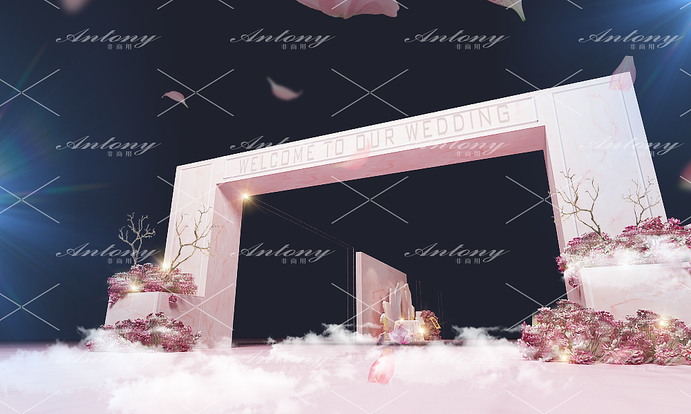 宴会/婚礼3D效果图（图ZMTMwMzgyNzg4） - 舞台美术 - 站酷设计师树上探戈原创素材 - 站酷ZCOOL