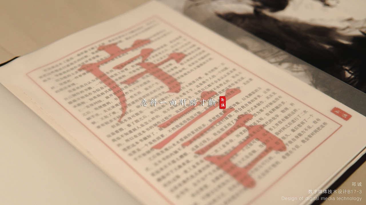 《愿得一曲肝肠寸断》书籍装帧设计摄影 —— 龙鳞装（图ZMTk0NzM0NDI4） - 书籍/画册 - 站酷设计师杰尼老大原创素材 - 站酷ZCOOL