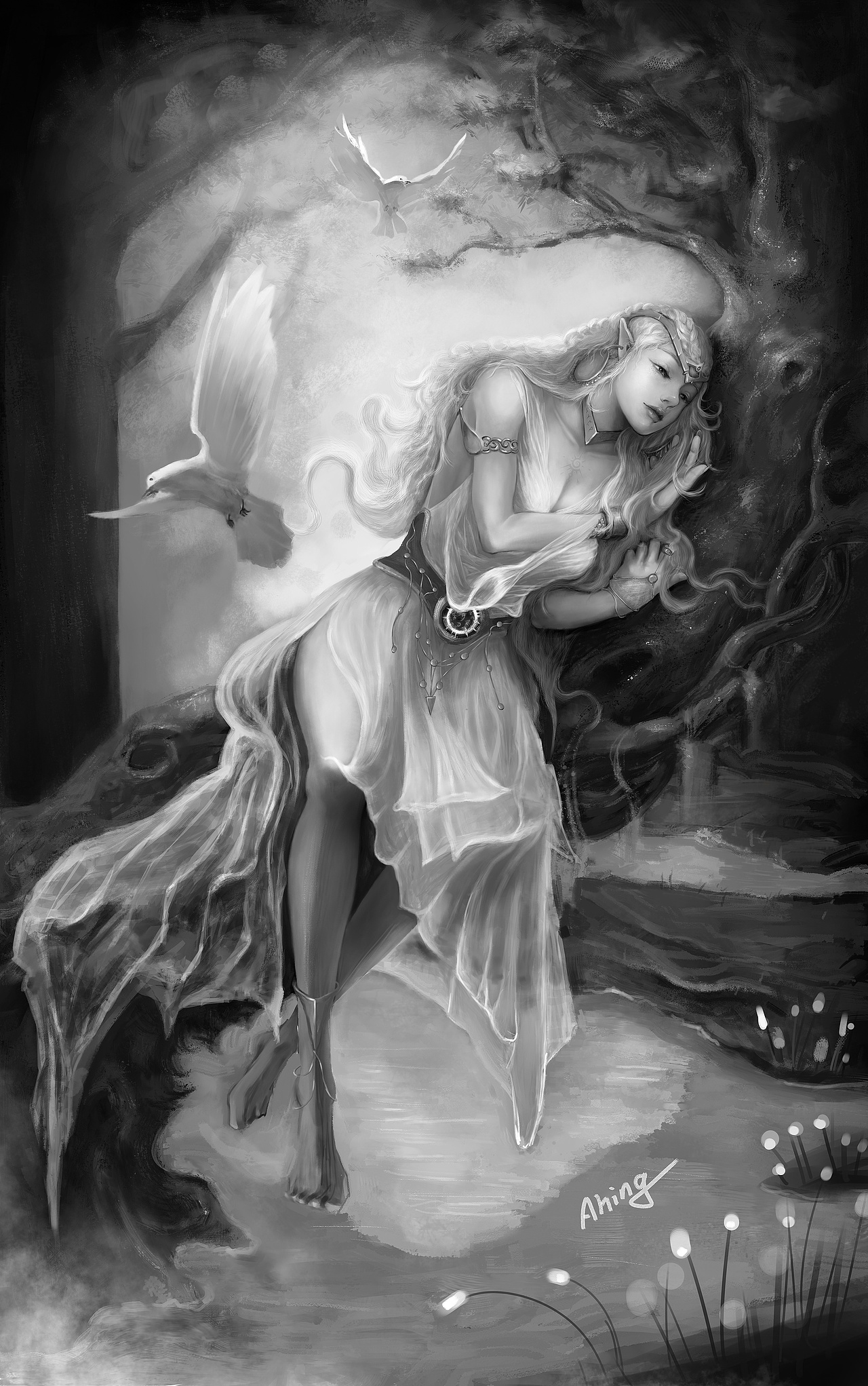 练习作品—林中精灵（图ZMzAxOTQyNDky） - 创作习作 - 站酷设计师Ahing先生原创素材 - 站酷ZCOOL