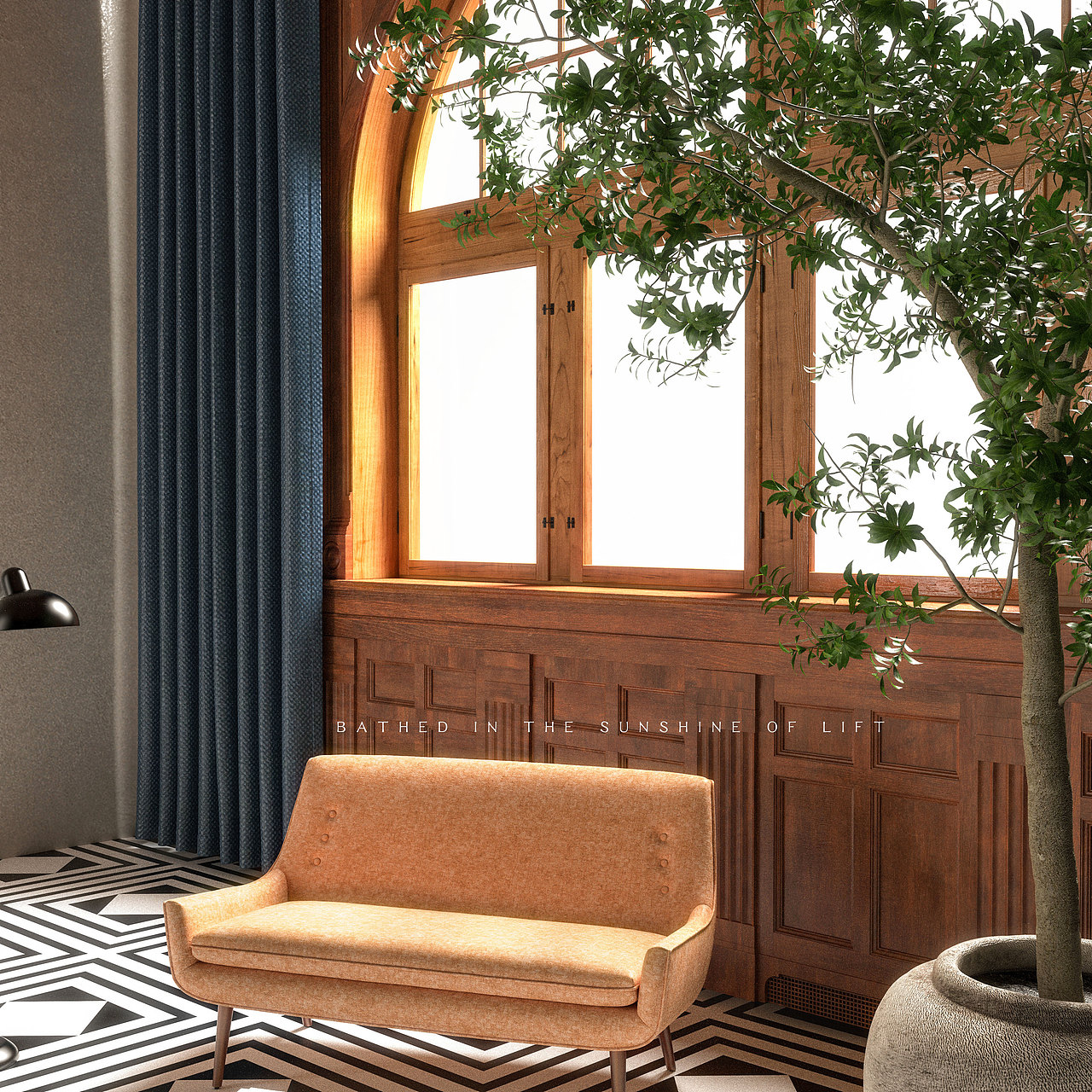 一组室内场景的渲染