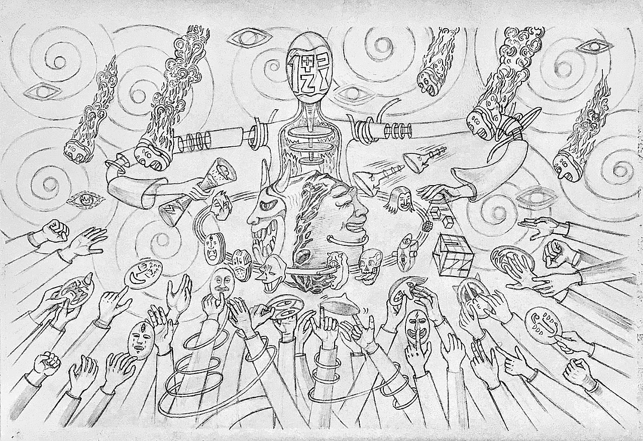 《面具星球》 Mask the planet（图ZMjA5MzczMDY0） - 创作习作 - 站酷设计师肥鸽原创素材 - 站酷ZCOOL