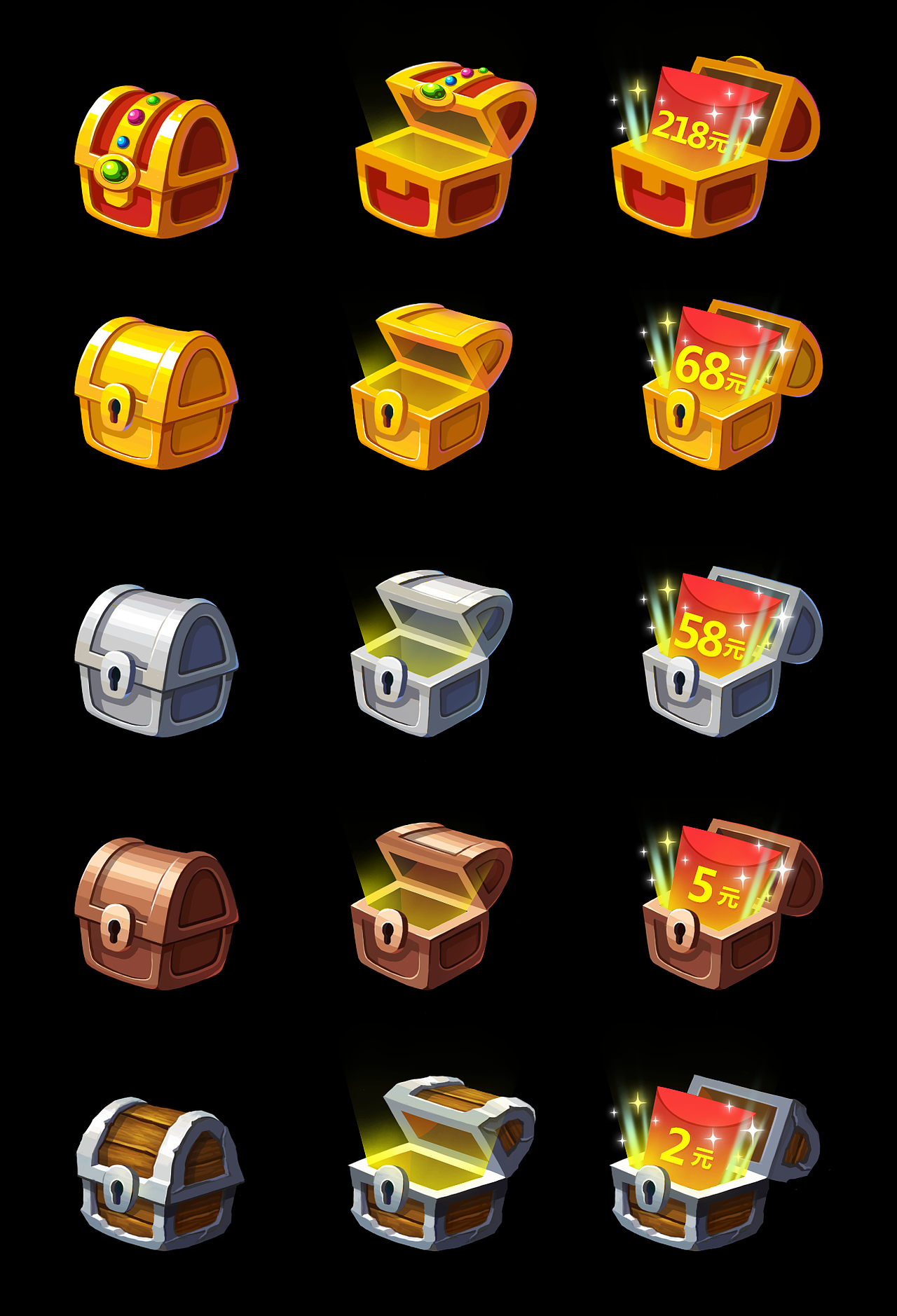 开宝箱系列活动（图ZNDMwODQzOTY=） - 移动端网页 - 站酷设计师老农是怪兽原创素材 - 站酷ZCOOL