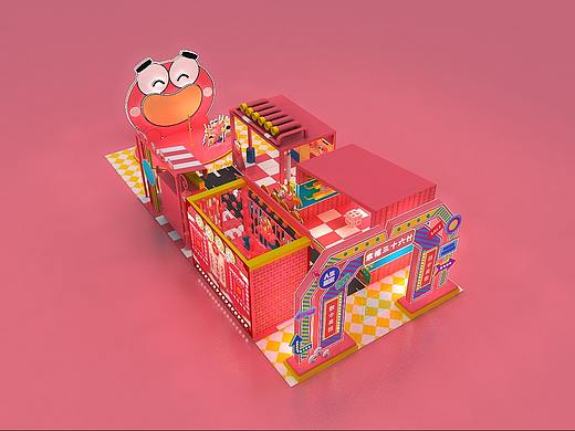 悦小憨快闪活动设计3D效果图