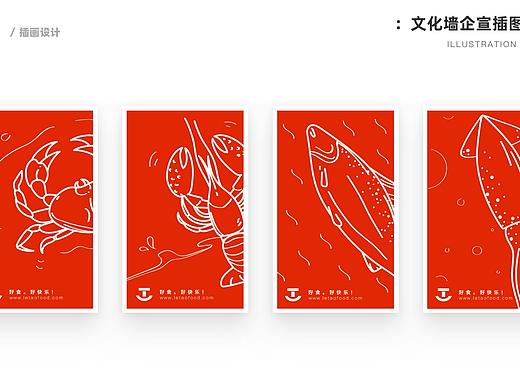 Letao海产品插图海报