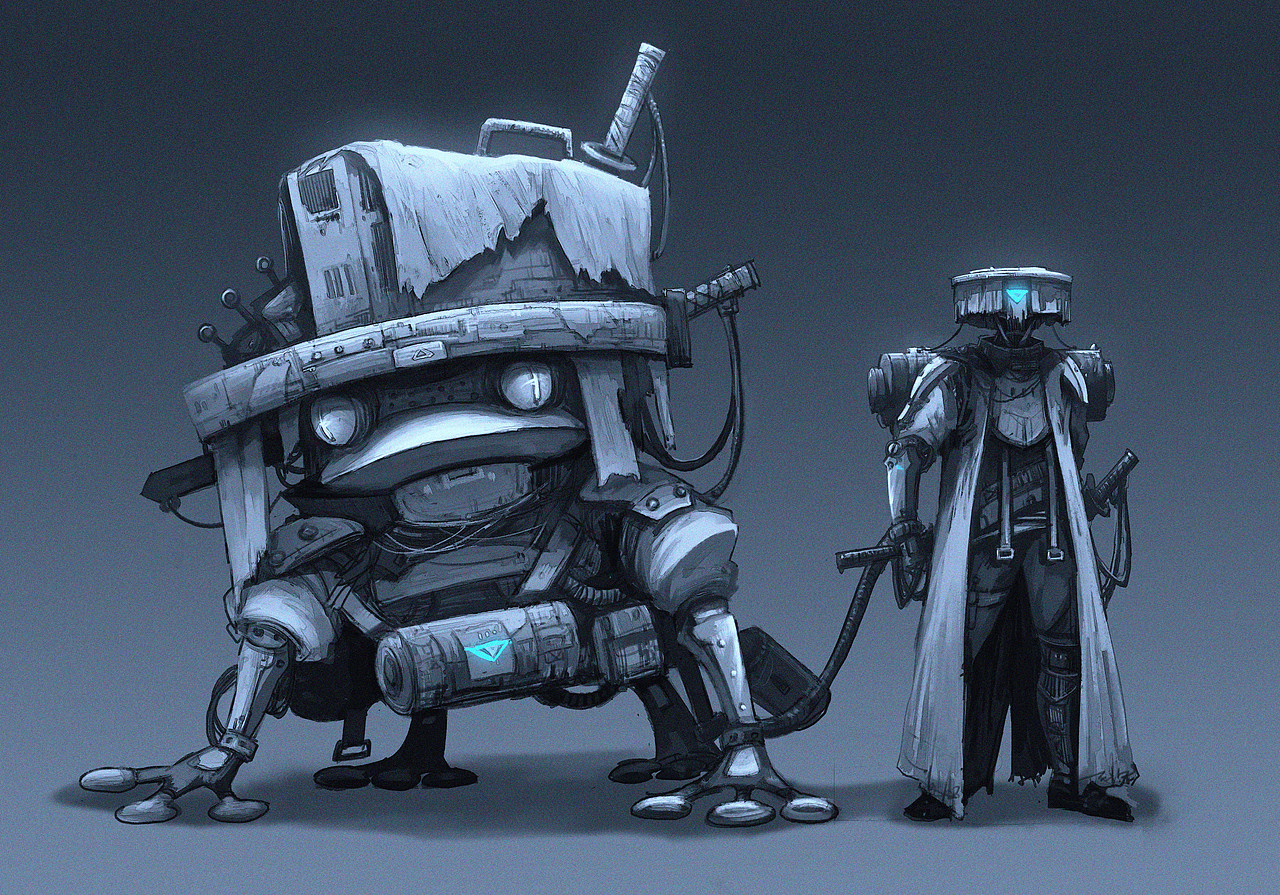 科幻角色设计练习 流浪武士