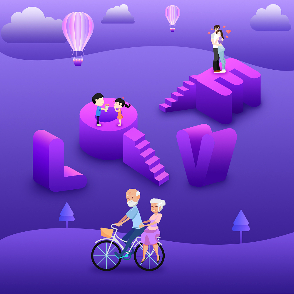 2.5d插画（图ZMTEyOTAyNDU2） - 商业插画 - 站酷设计师好苦的甜原创素材 - 站酷ZCOOL