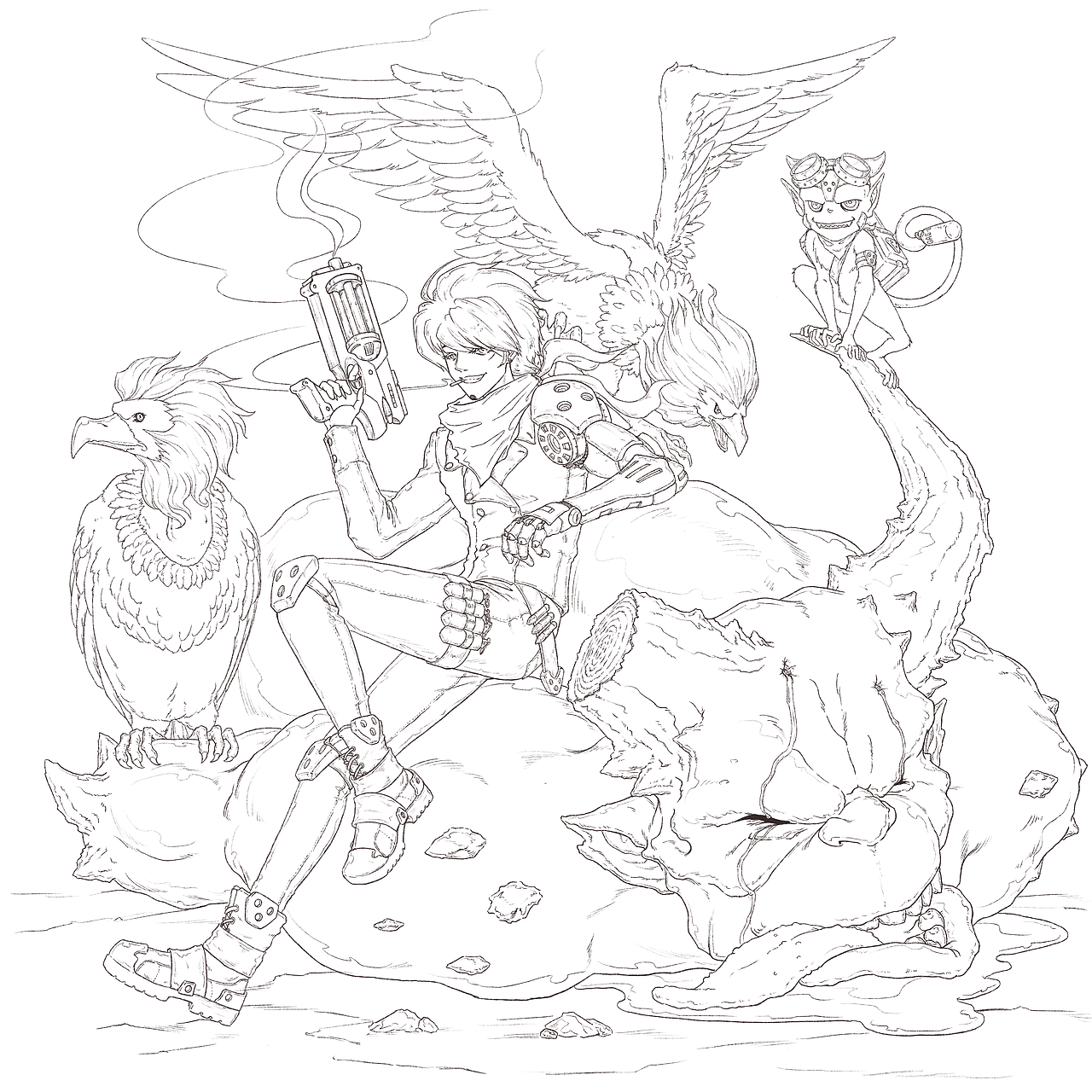 幻想世界|2019上半年线稿合集（图ZMTY4MDI4NjI4） - 概念设定 - 站酷设计师伊布MrThorn原创素材 - 站酷ZCOOL