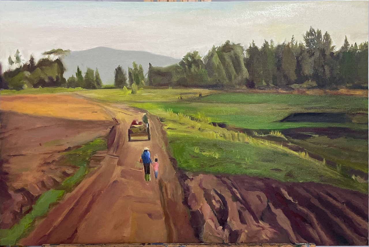 .July----油画作品（图ZMjY3ODMyMzI4） - 创作习作 - 站酷设计师南希258原创素材 - 站酷ZCOOL