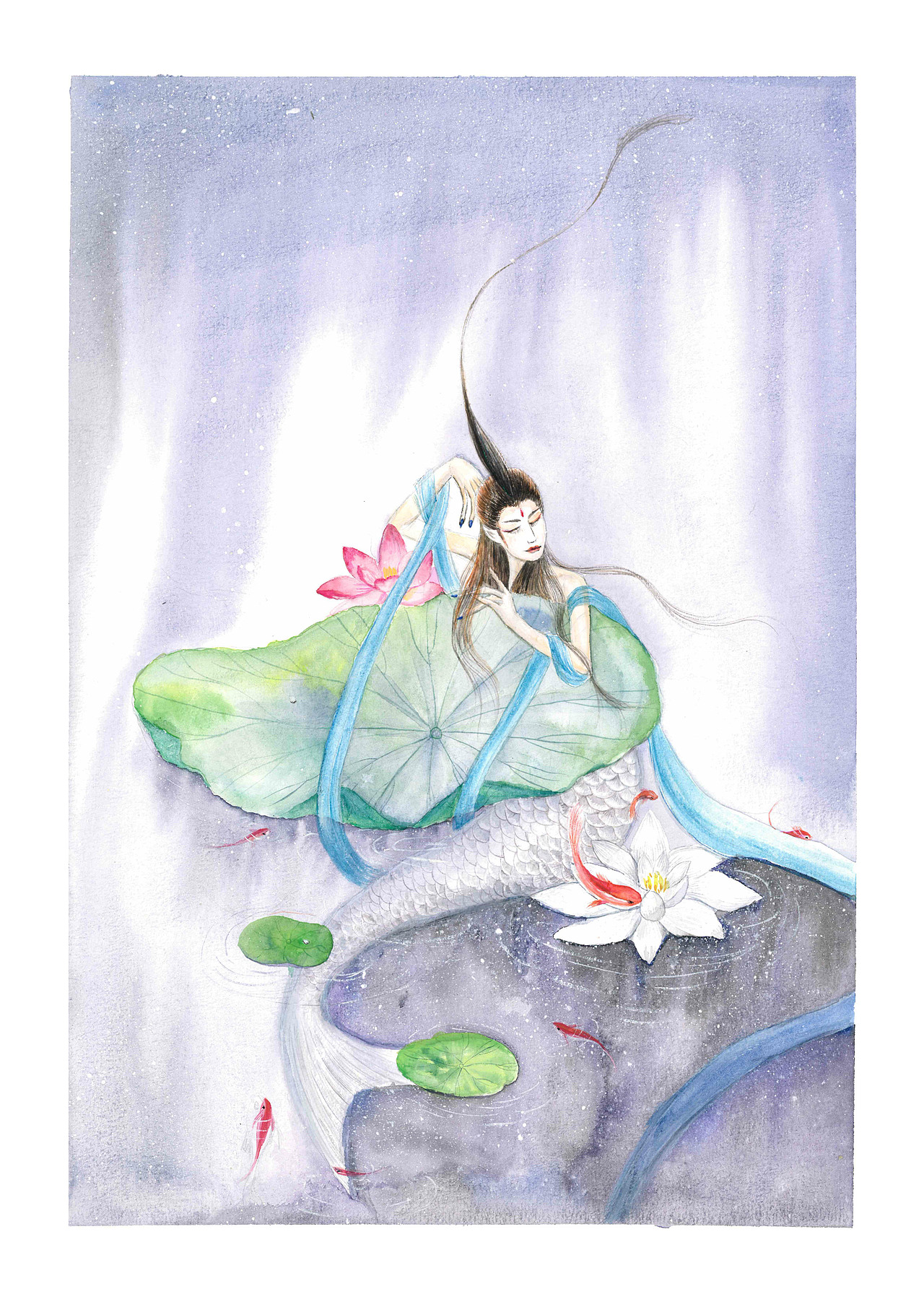 《山海经》插画设计（水彩）（图ZMTUyNTg2Nzcy） - 创作习作 - 站酷设计师宁兮原创素材 - 站酷ZCOOL