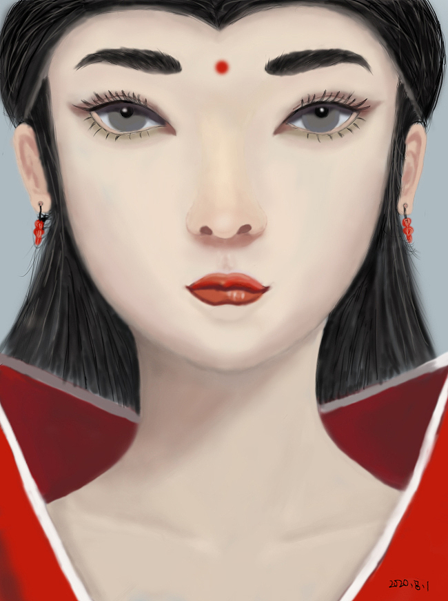 她（图ZMjE5MTg0Mzcy） - 创作习作 - 站酷设计师漆风红袖原创素材 - 站酷ZCOOL