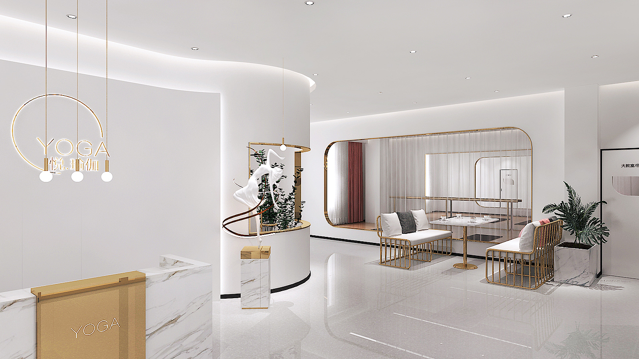 现代瑜伽馆（图ZMjQ0NDE4MjQ0） - 家装设计 - 站酷设计师冯老师设计原创素材 - 站酷ZCOOL