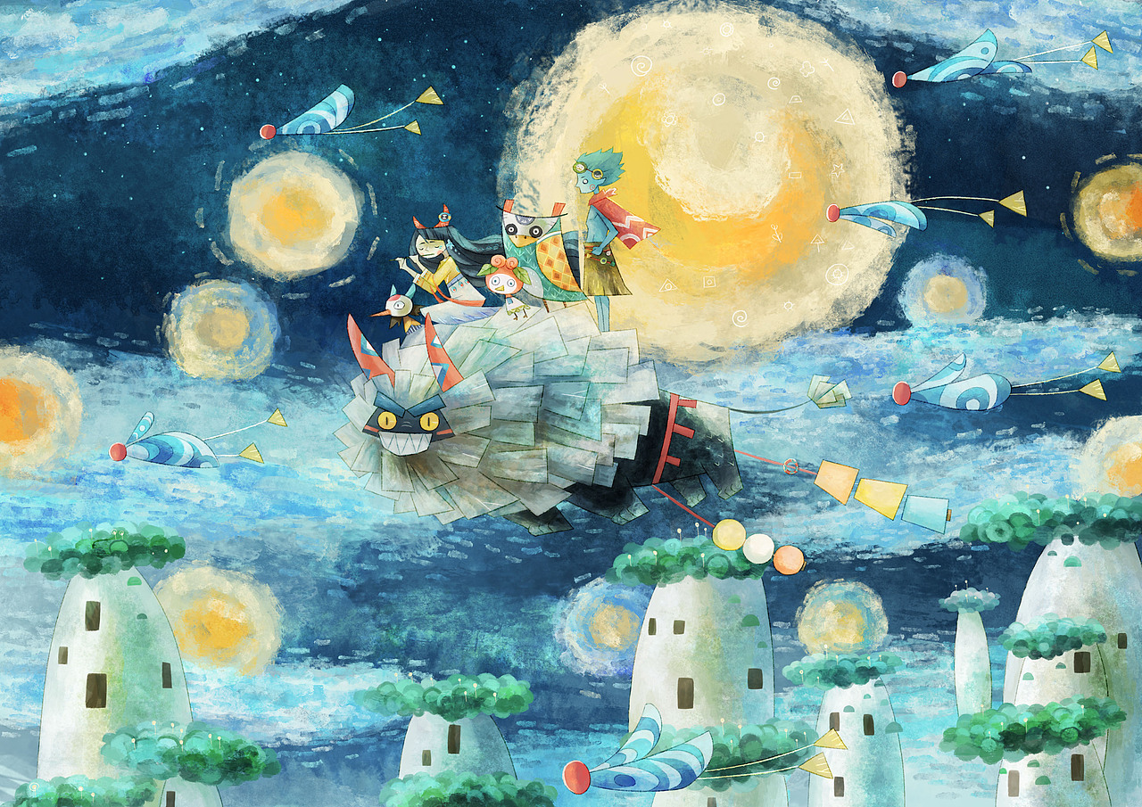 星空（图ZMjU4MzczODY0） - 绘本 - 站酷设计师Mr圆珠笔原创素材 - 站酷ZCOOL