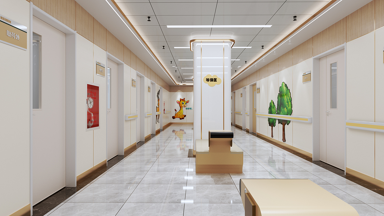 儿科门诊设计方案（图ZMzgxODkzOTk2） - 商业空间设计 - 站酷设计师1264002763原创素材 - 站酷ZCOOL